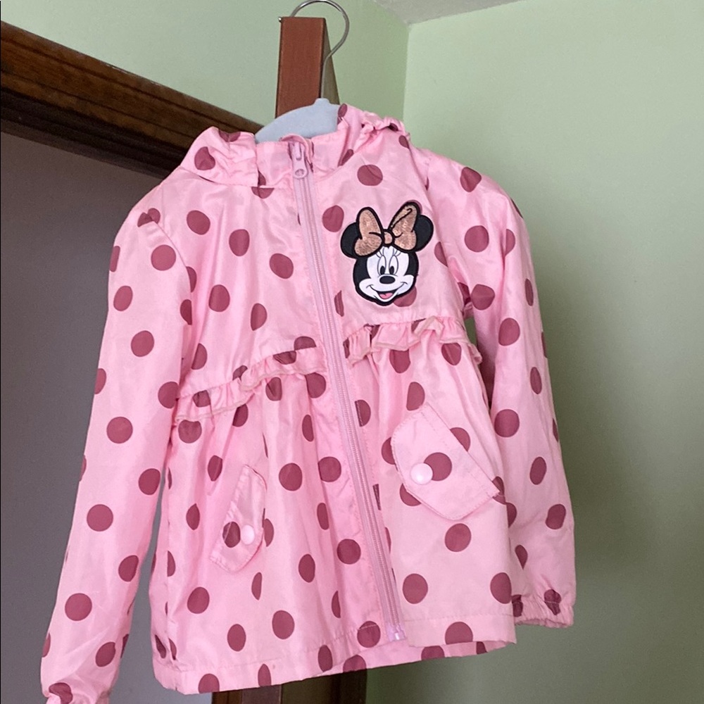 Disney Minnie Mouse Pink Polka Dot Raincoat